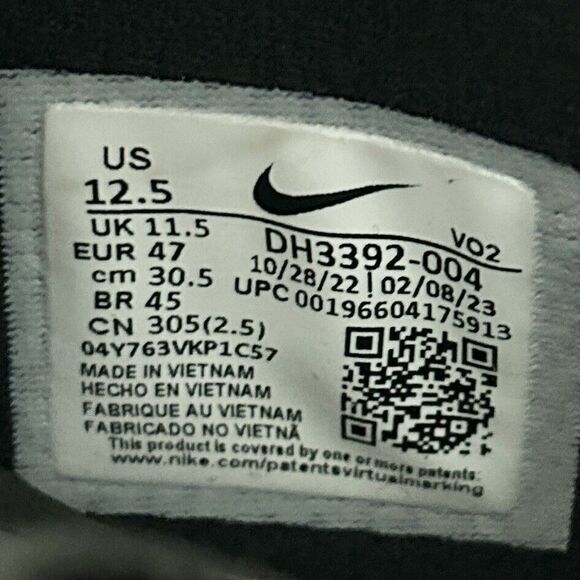 Nike Zoom Metcon Turbo 2 “Iron Grey Black Gum” Mens Size 12.5 Weightlifting Shoe - Picture 8 of 8